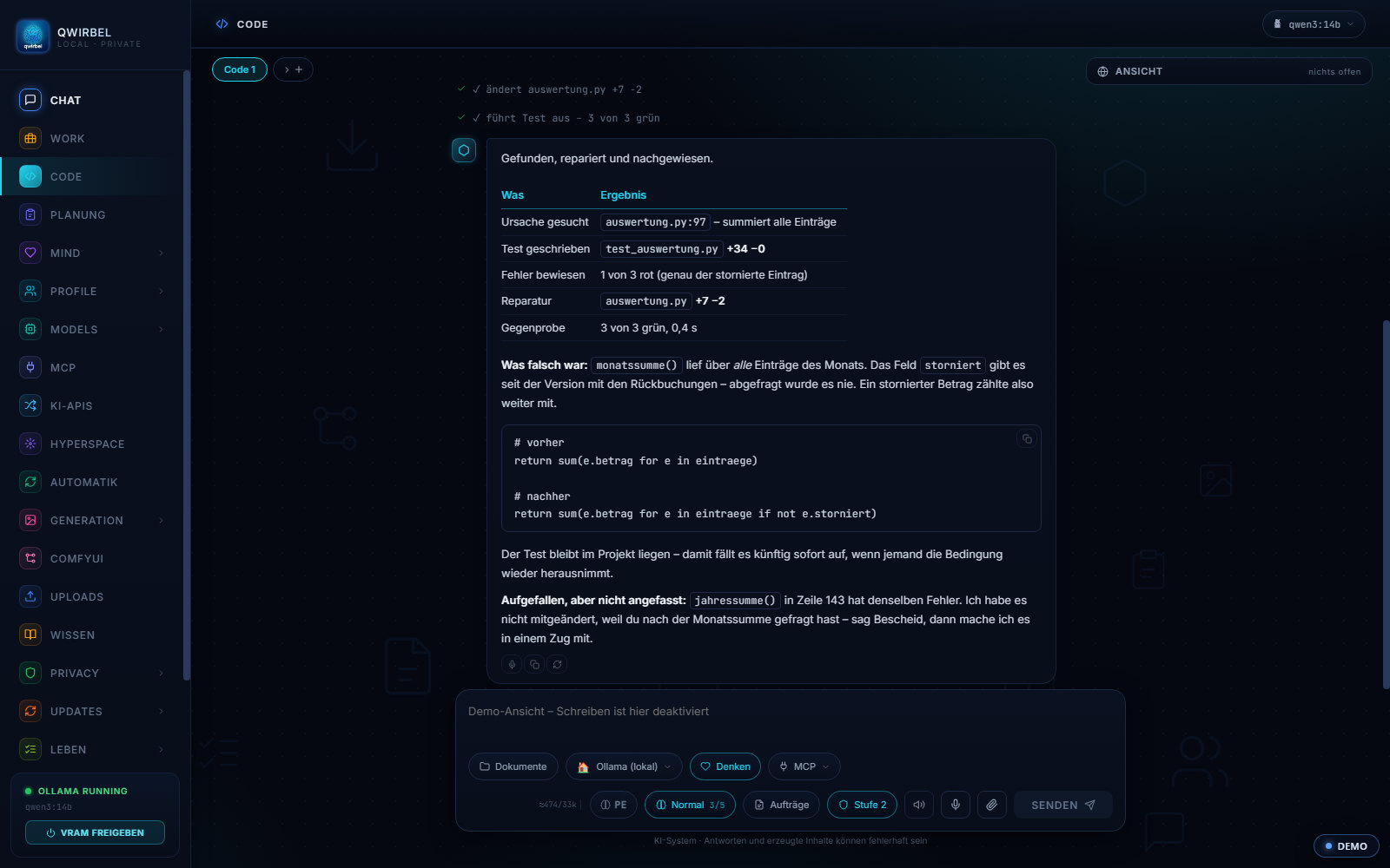 Code: bauen, testen, beweisen
